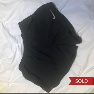 black nike shorts